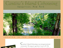 Tablet Screenshot of cantinesislandcohousing.org
